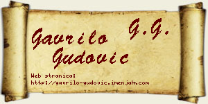 Gavrilo Gudović vizit kartica